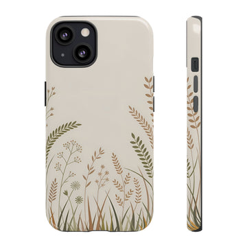 Botanical Meadow Tough Phone Case — Protective Floral iPhone Cover