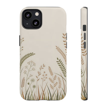 Botanical Meadow Tough Phone Case — Protective Floral iPhone Cover