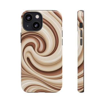 Swirl Chocolate Marble Tough Phone Case